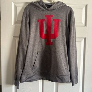 Gray Indiana University Hoodie